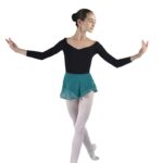 CUZZI Bağlamalı Şifon Mini Bale/Dans Eteği